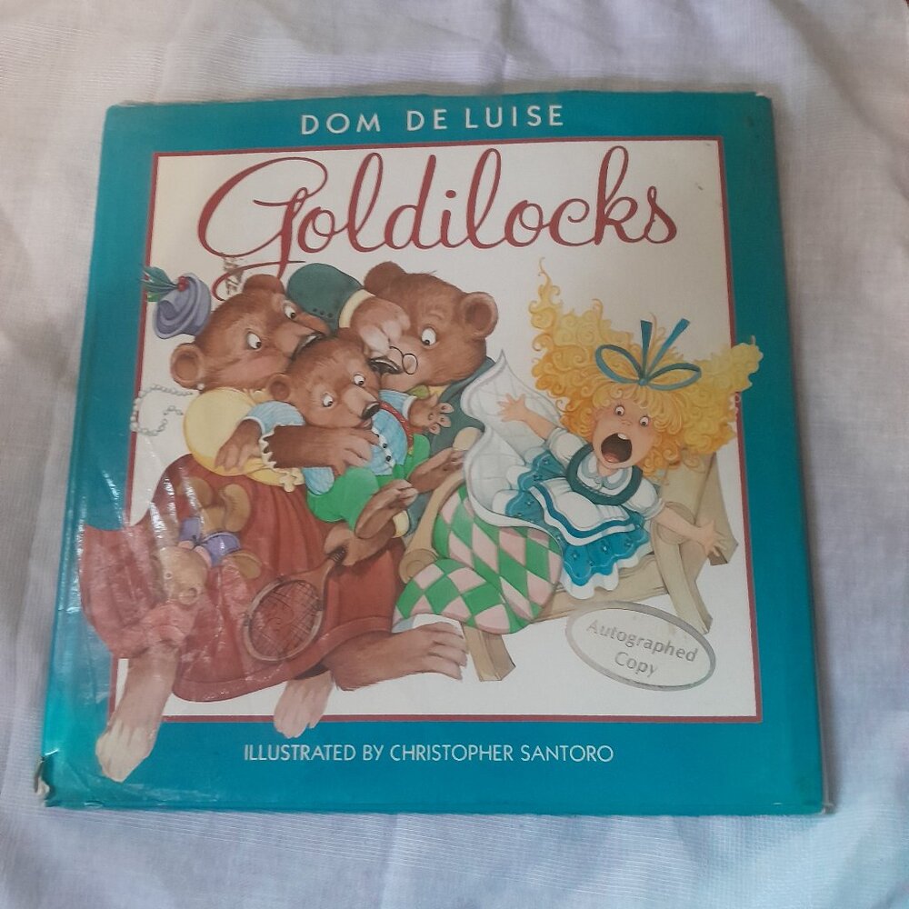 Vintage Y2K 1992 Signed Edition Hardcover Goldilocks by Dom DeLuise